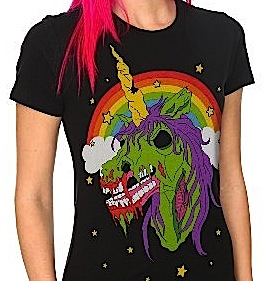 I saw this at HotTopic first -- in a kids' size.  I can't find it on the website, though, so it's prob. discontinued.  Amazon lists it, but it's unavailable and only in XS.