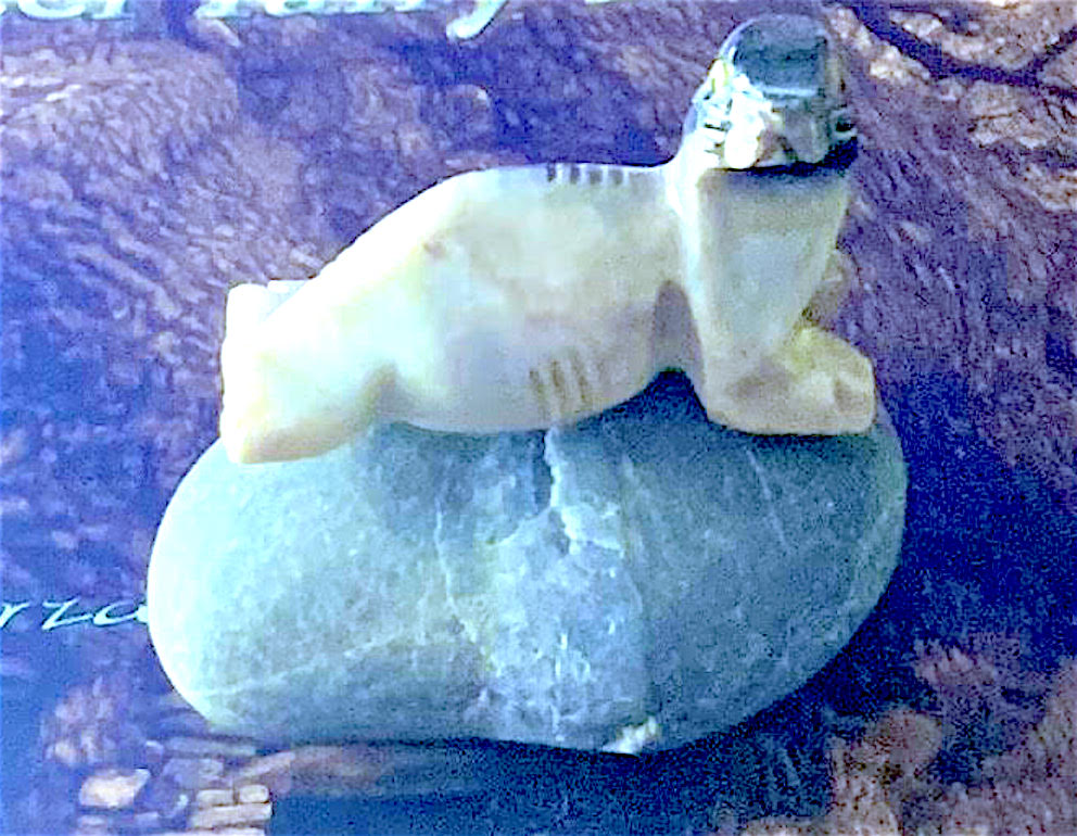 Close-up of seal figurine